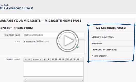 Watch Managing Your Microsite
